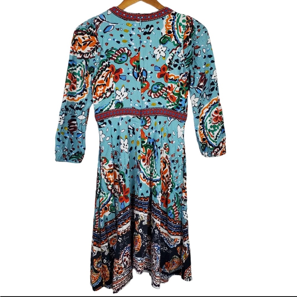 Anthropologie Bohemian Akemi + Kin Floral Embroidered Women Dress in 2 like new - Picture 4 of 9
